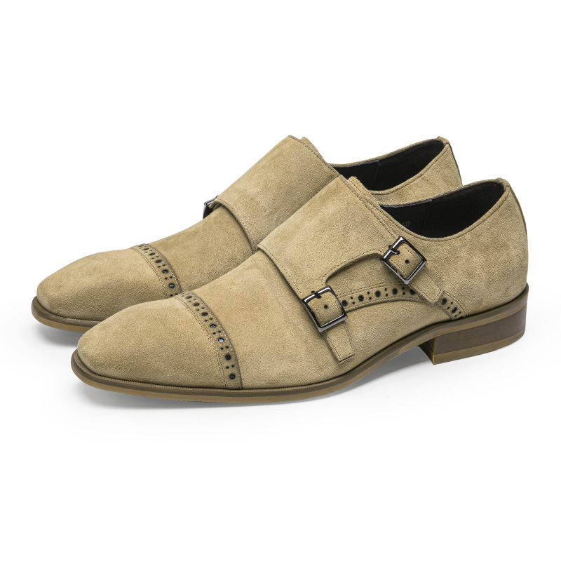 Monk Strap Shoe - Mężczyźni w stylu Vintage ubierają buty