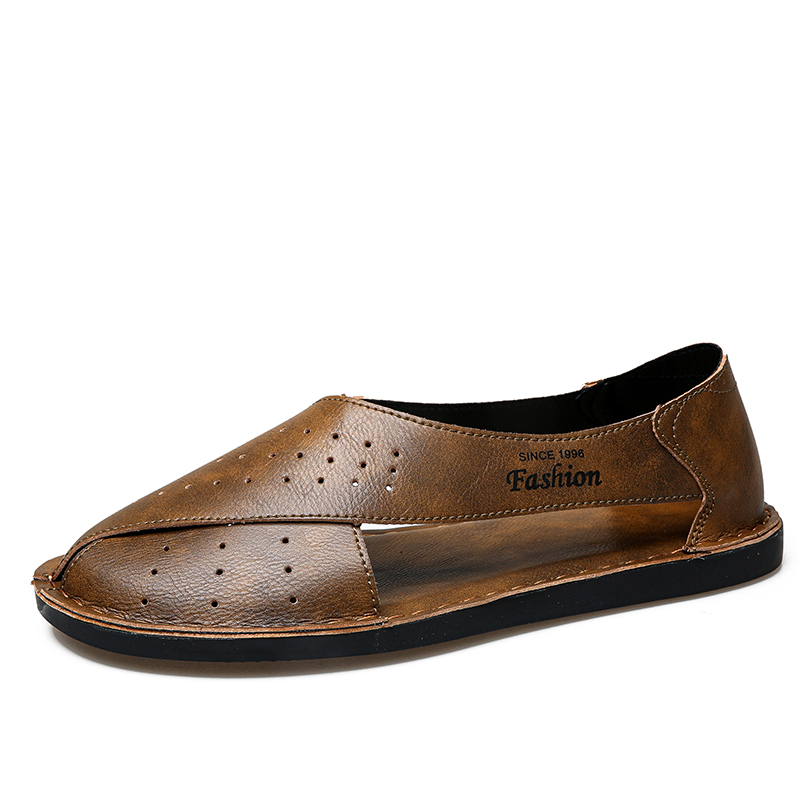 Men Shoes Eu To Us Size - ClaWave Męskie Ręcznie Robione Sandały Casualowe