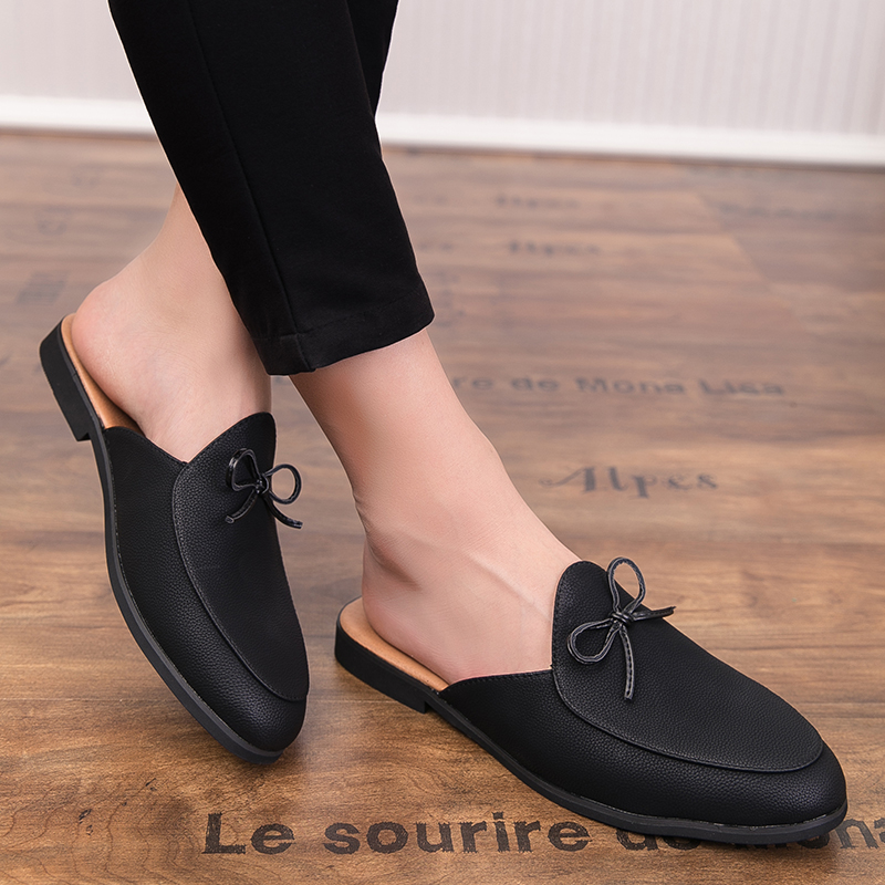 Men'S Shoes Business Casual - Męskie klapki, wsuwane, codzienne, wygodne, półotwarte,