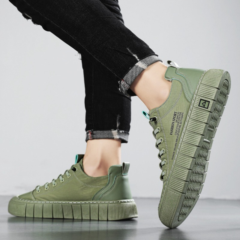 Men'S Shoes Low Top - Męskie sneakersy z grubą podeszwą, niskie,