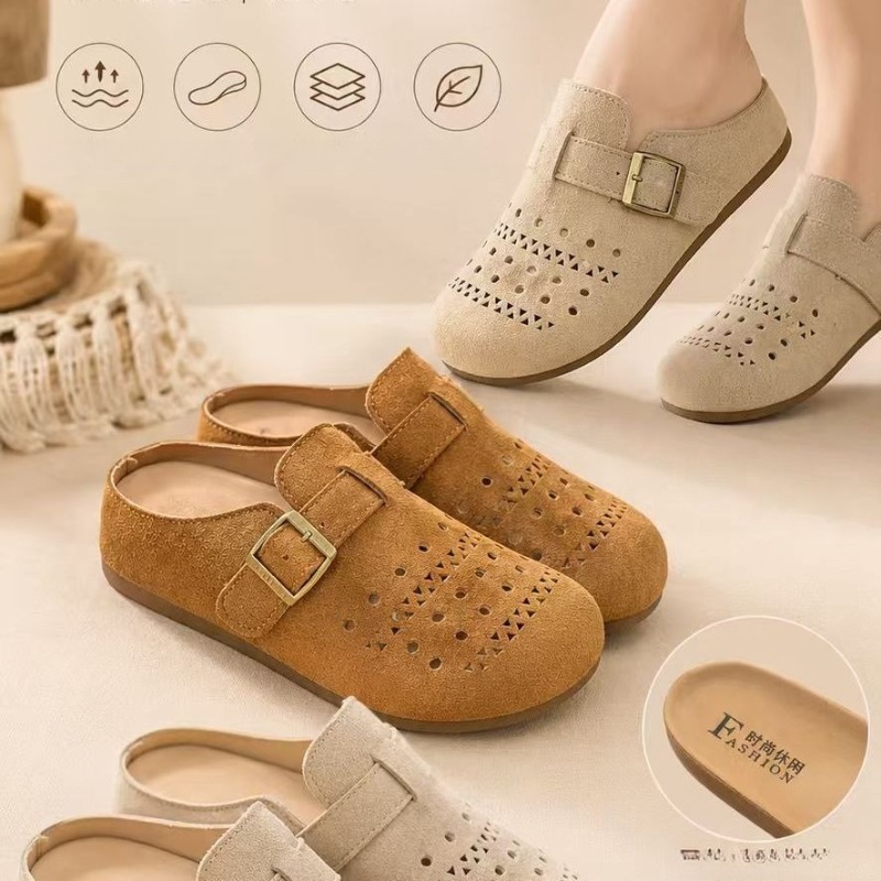 Men'S Shoes For Summer - Damskie letnie sandały wsuwane na grubej