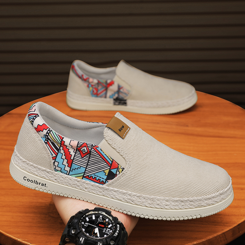 Men'S Shoes Business Casual - Przenośne męskie buty codzienne z materiału,