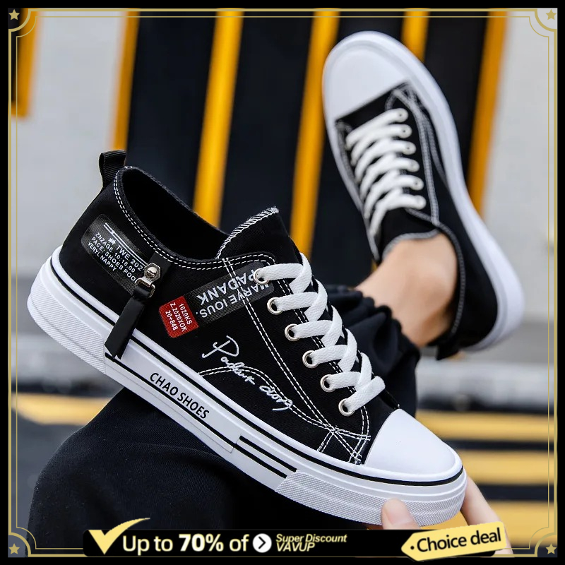 Men'S Shoes Low Top - Męskie płócienne buty na lato, oddychające,
