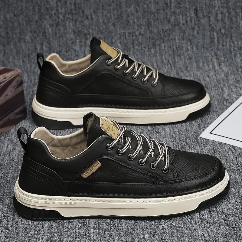 Men Shoes For Office Work - Moda Skórzane buty codzienne dla mężczyzn
