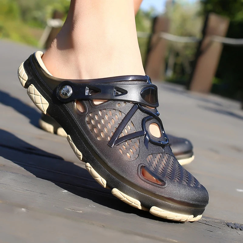 Men'S Shoes Comfortable Walking - Modne Kapcie Klapki Casual Oddychające Antypoślizgowe