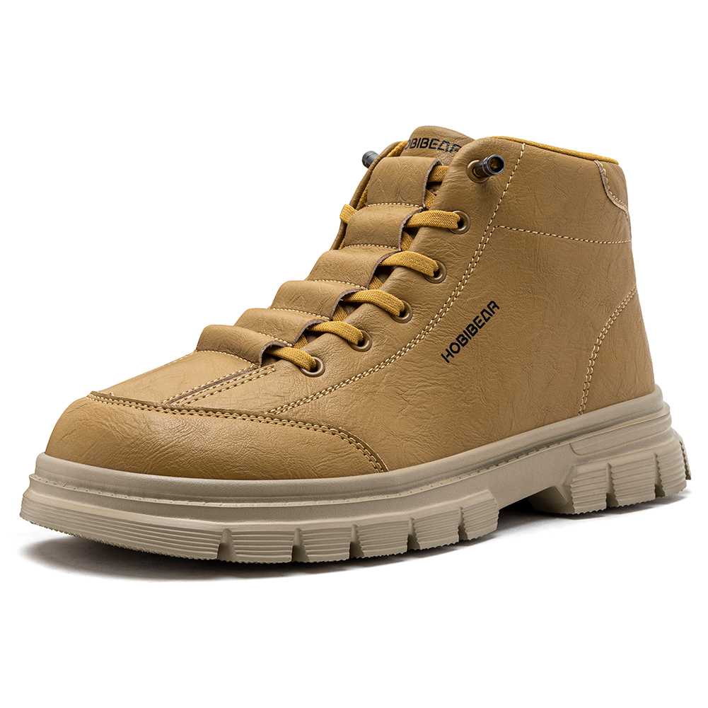 Men Shoes Boots - HOBIBEAR Męskie Botki z Szerokim Przestrzeniem