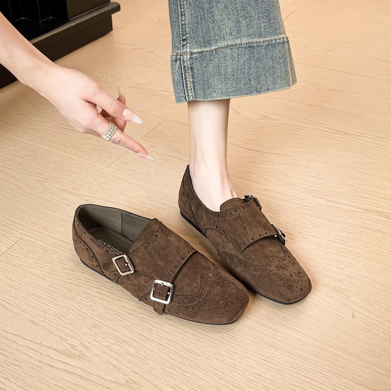 Monk Strap Shoe - Retro Damskie Buty Eleganckie Brytyjskie Buty