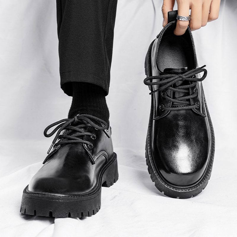 Men Shoes For Office Work - Męskie skórzane buty codzienne, wygodne sznurowane
