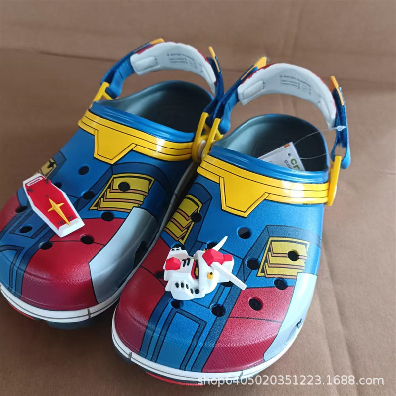 Men'S Shoes For Suits - Klapki z nadrukiem Gundam, anime, ozdobne