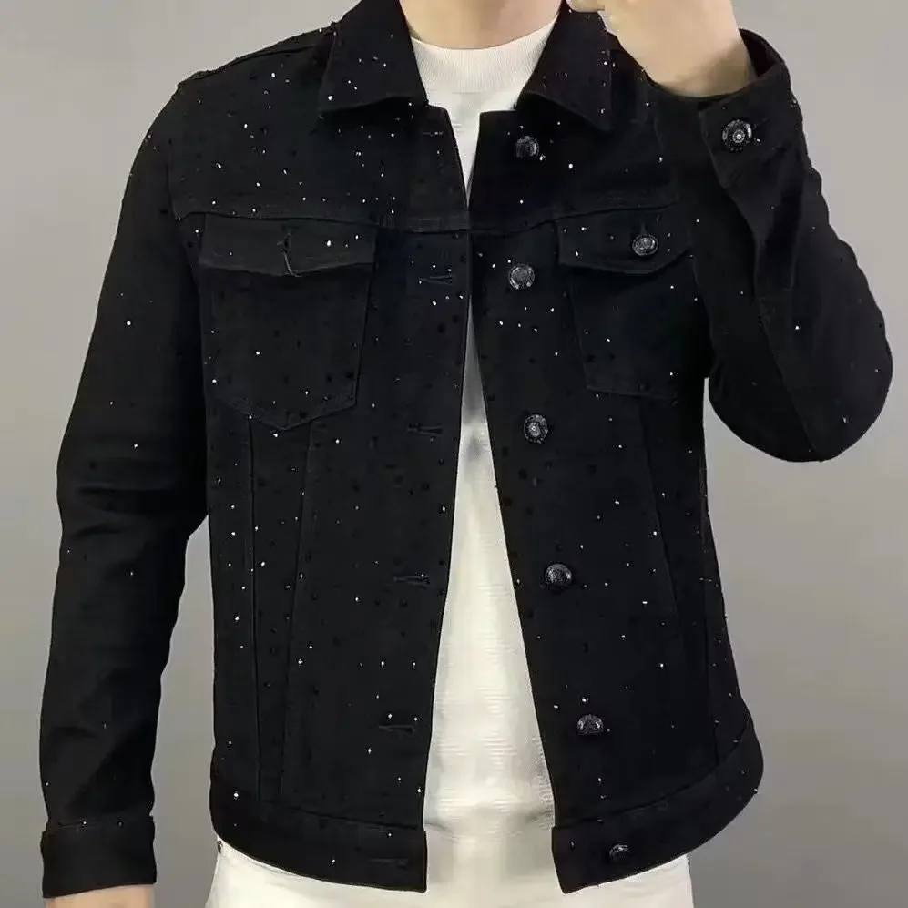 Men'S Shoes For Jeans - Jeans Coat for Men Button Casual