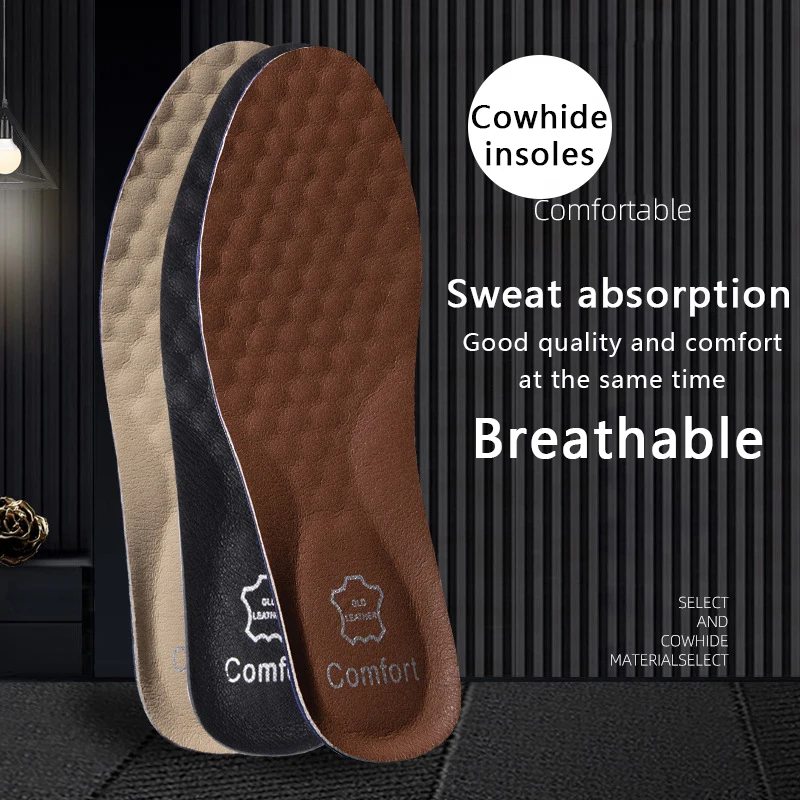 Men'S Shoes For Plantar Fasciitis - 1 para skórzanych wkładek do butów
