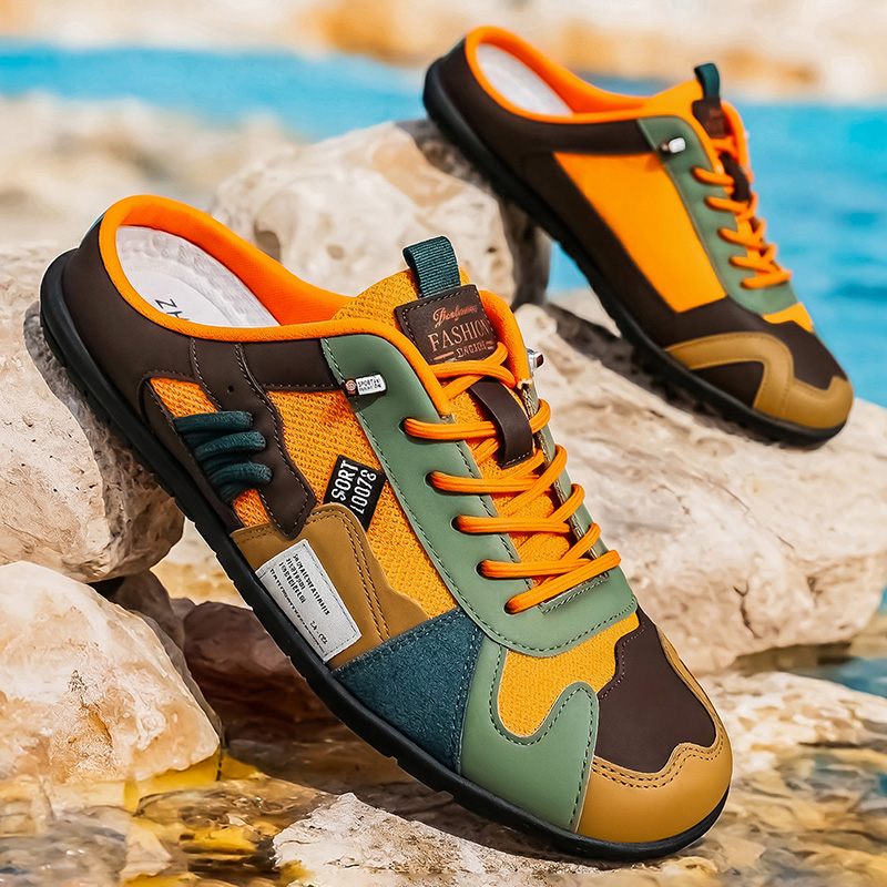 Men'S Shoes Comfortable Walking - Modne, kolorowe, outdoorowe półbuty na wiosnę