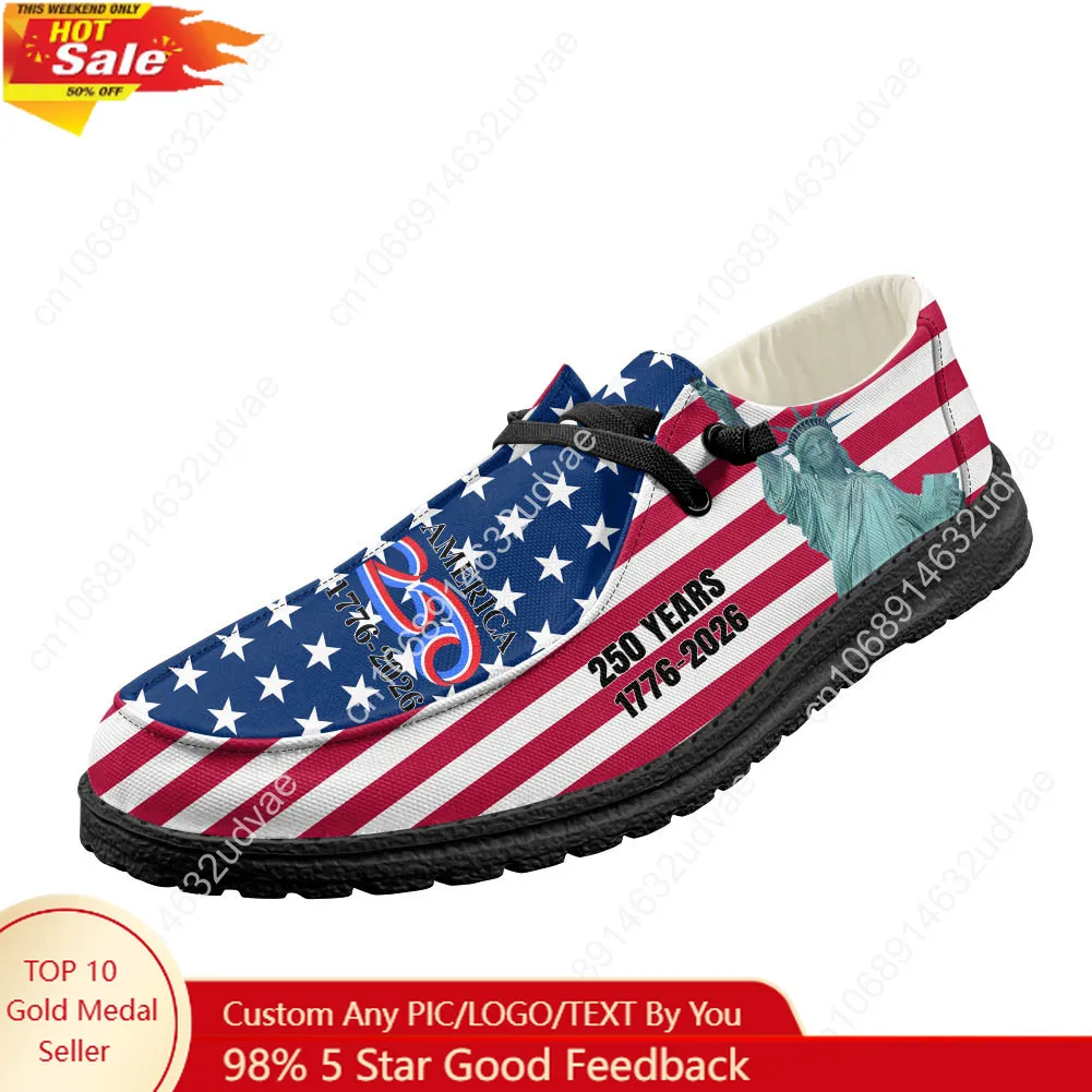 Men Shoes Loafers - Ameryka 250. rocznica 1776-2026 Mokasyny Męskie