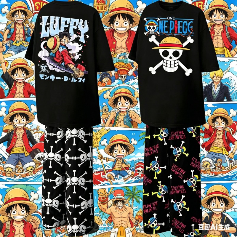 Men'S Shoes For Suits - Nowe letnie koszulki anime One Piece