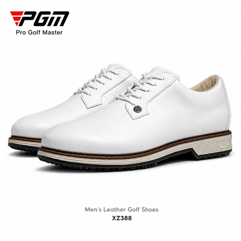 Men Shoes Eu To Us Size - Męskie buty golfowe PGM ze skóry