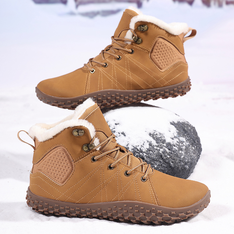 Men'S Shoes Comfortable Walking - Męskie ocieplane buty outdoorowe z szerokim