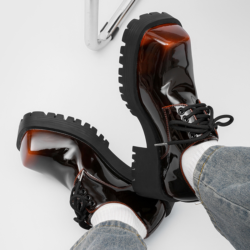 Męskie skórzane buty na grubej – Men Shoes For Office Work recenzja i cena