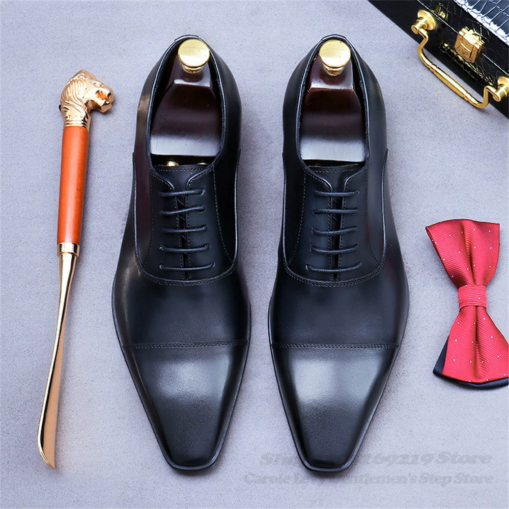 Męskie skórzane buty Oxford, n – Men'S Shoes For Suits recenzja i cena