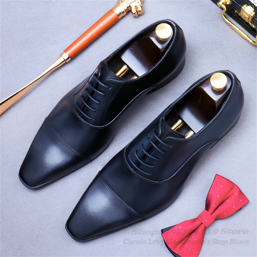 Męskie skórzane buty Oxford, n – Men'S Shoes For Suits recenzja i cena