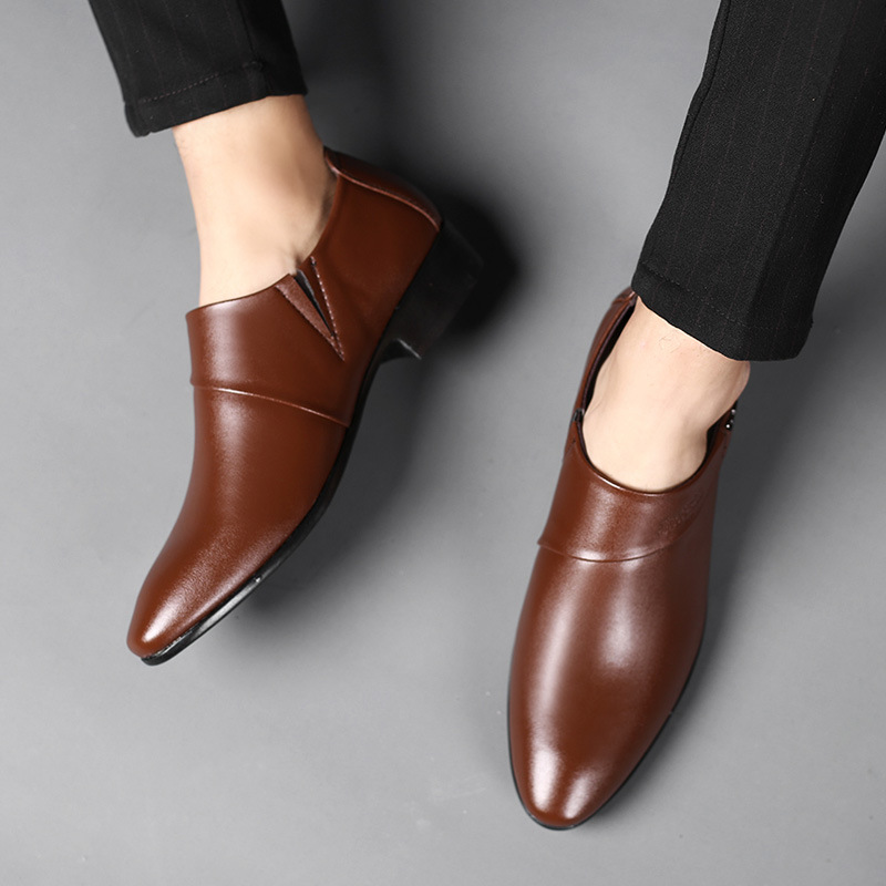 Skórzane oksfordy męskie luksu – Men Shoes For Office Work recenzja i cena