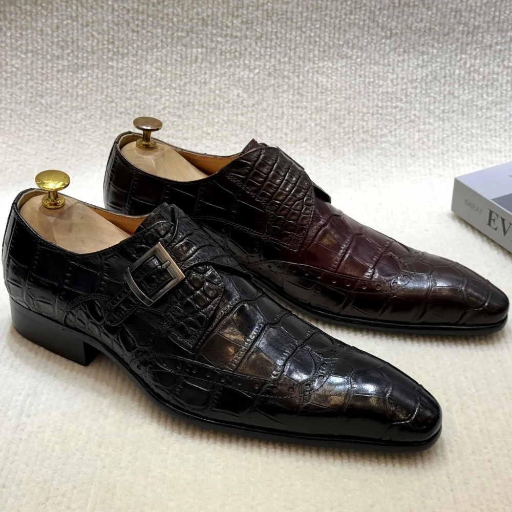 FELIX CHU Męskie wsuwane forma – Monk Strap Shoe recenzja i cena