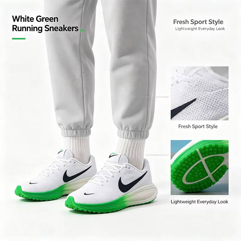 Gorące Nowości 2026 Nike Białe – Men'S Shoes Green And White recenzja i cena