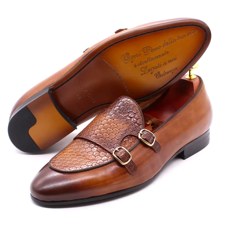 Męskie mokasyny z prawdziwej s – Monk Strap Shoe recenzja i cena