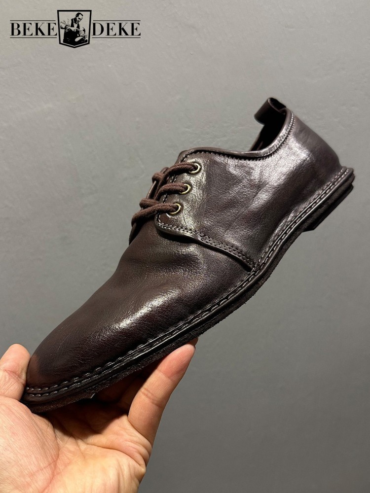 Męskie buty vintage ze skóry n – Men Shoes For Office Work recenzja i cena
