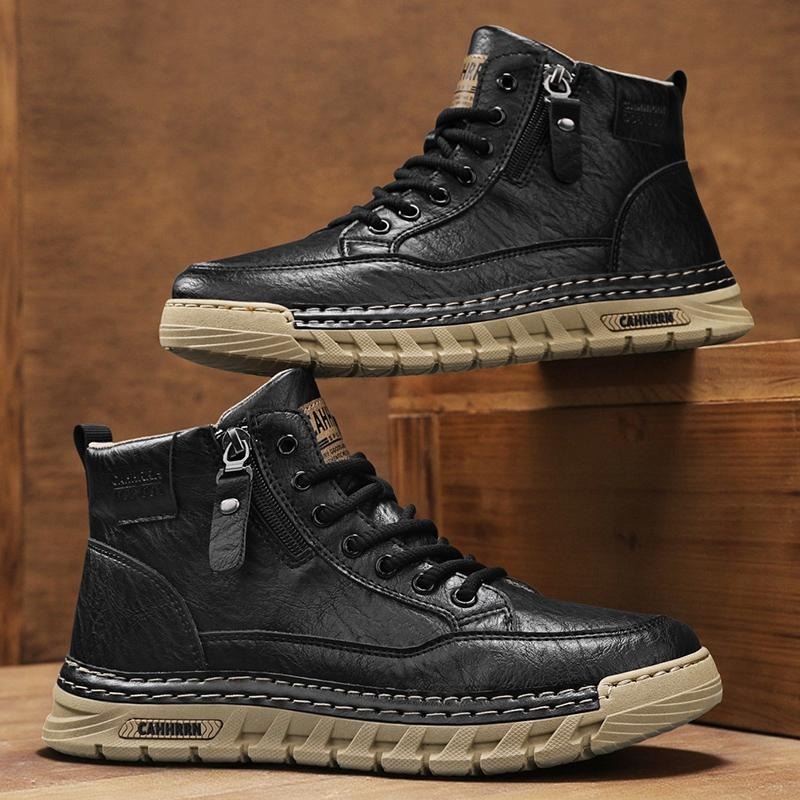 Męskie skórzane buty za kostkę – Men'S Shoes Low Top recenzja i cena