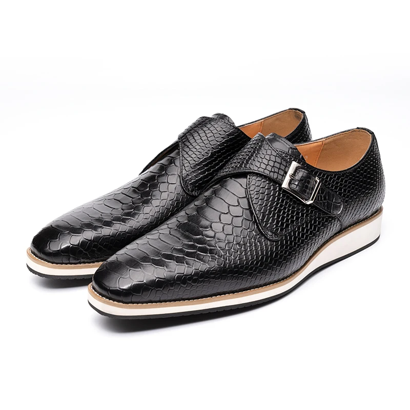 Wysokiej jakości męskie buty n – Monk Strap Shoe recenzja i cena