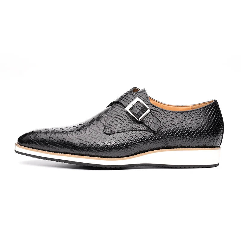 Wysokiej jakości męskie buty n – Monk Strap Shoe recenzja i cena