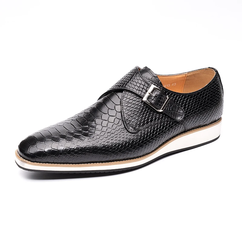 Wysokiej jakości męskie buty n – Monk Strap Shoe recenzja i cena