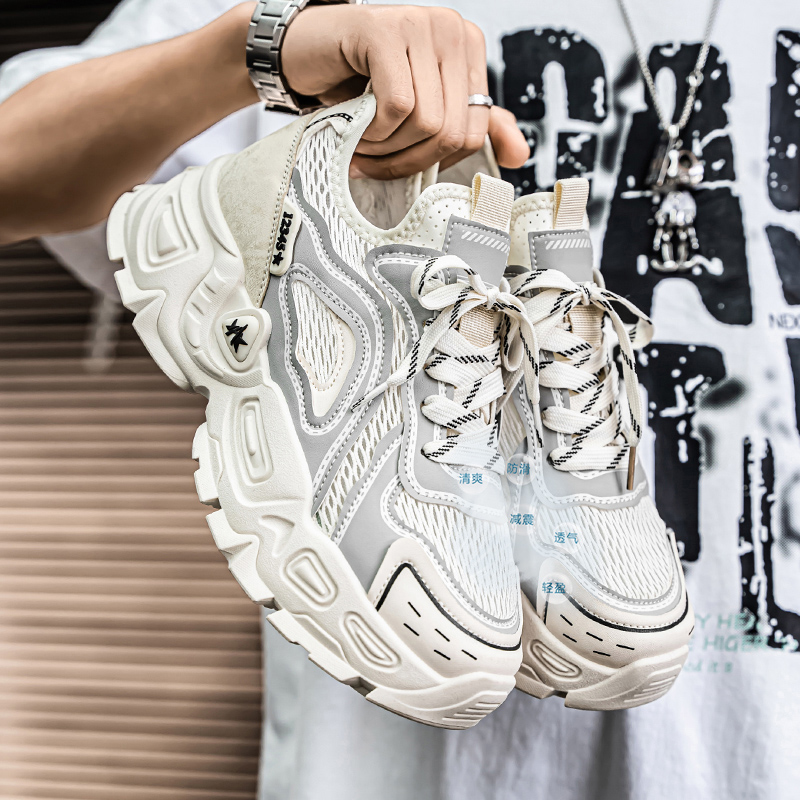Męskie Zielono-Białe Grube But – Men'S Shoes Green And White recenzja i cena
