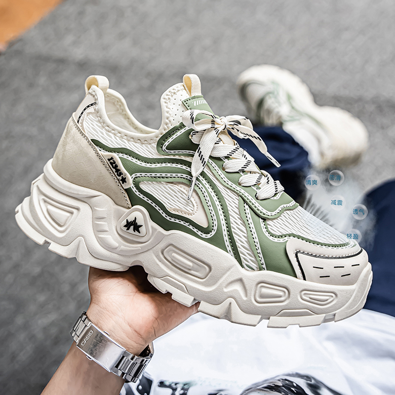 Męskie Zielono-Białe Grube But – Men'S Shoes Green And White recenzja i cena