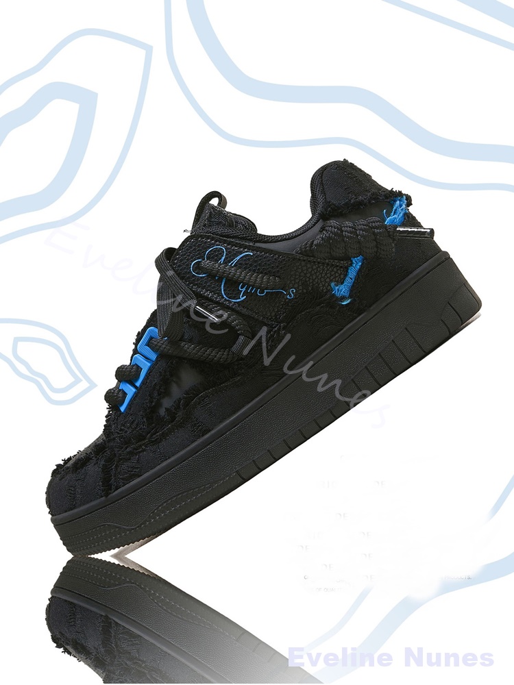Czarne, postrzępione buty skat – Men'S Shoes Low Top recenzja i cena