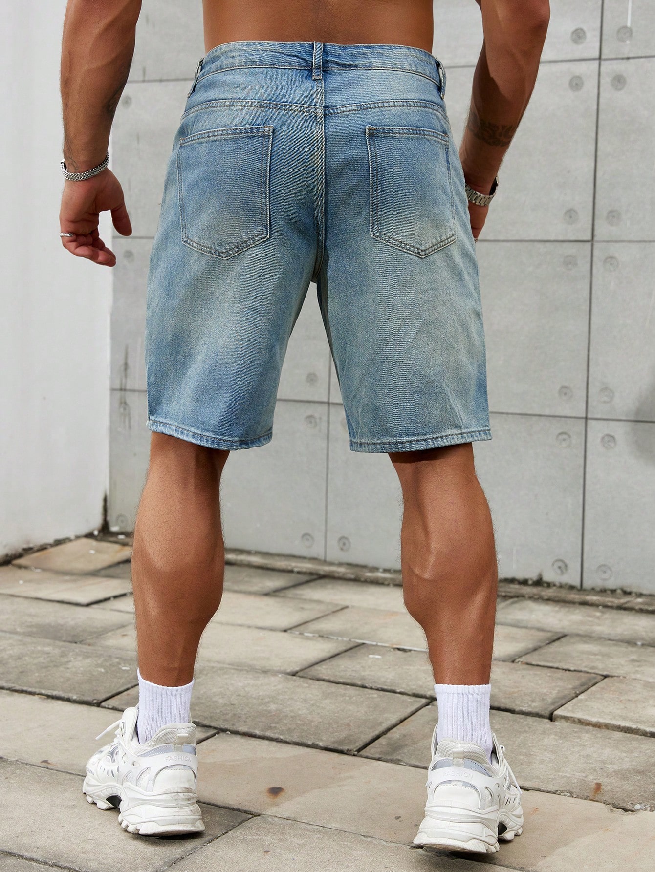 Nowa moda męska podarta krótka – Men'S Shoes For Jeans recenzja i cena