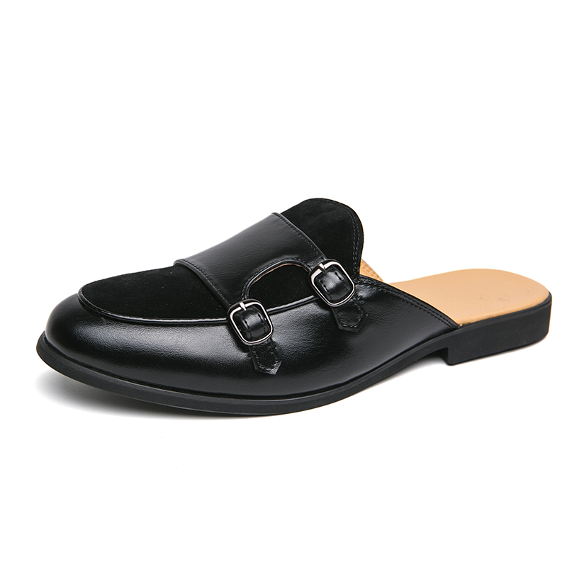 Modne czarno-zielone półbuty m – Monk Strap Shoe recenzja i cena