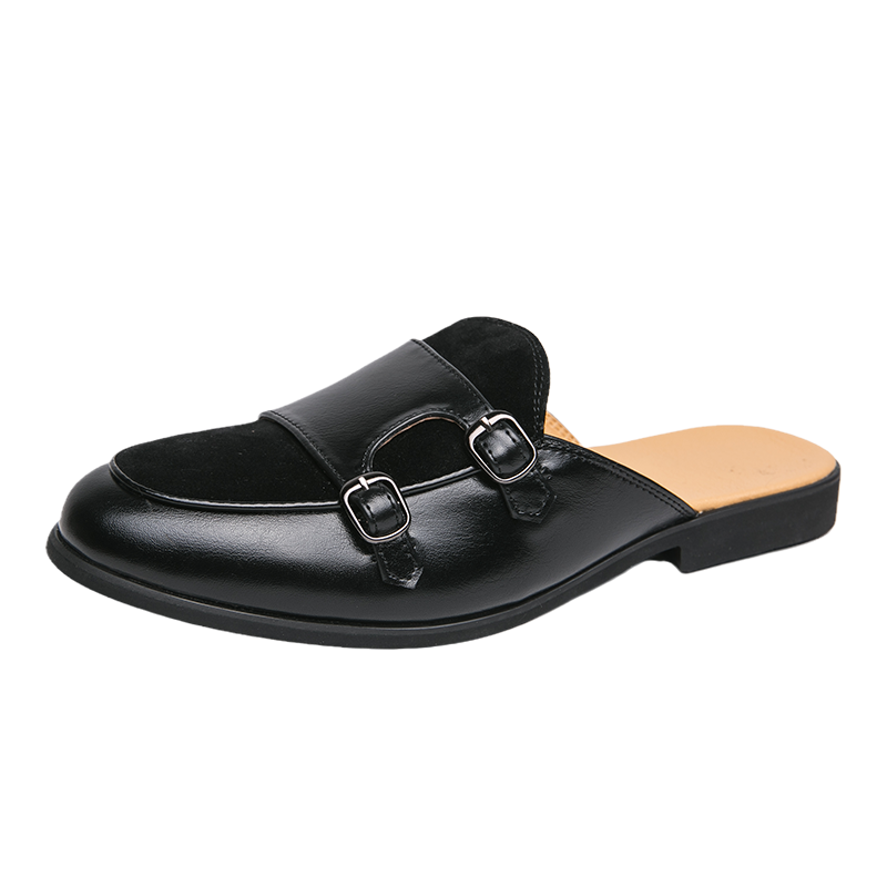 Modne czarno-zielone półbuty m – Monk Strap Shoe recenzja i cena