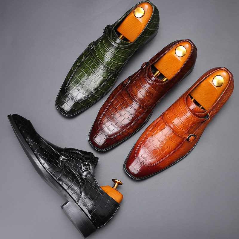 Męskie mokasyny ze skóry lakie – Monk Strap Shoe recenzja i cena