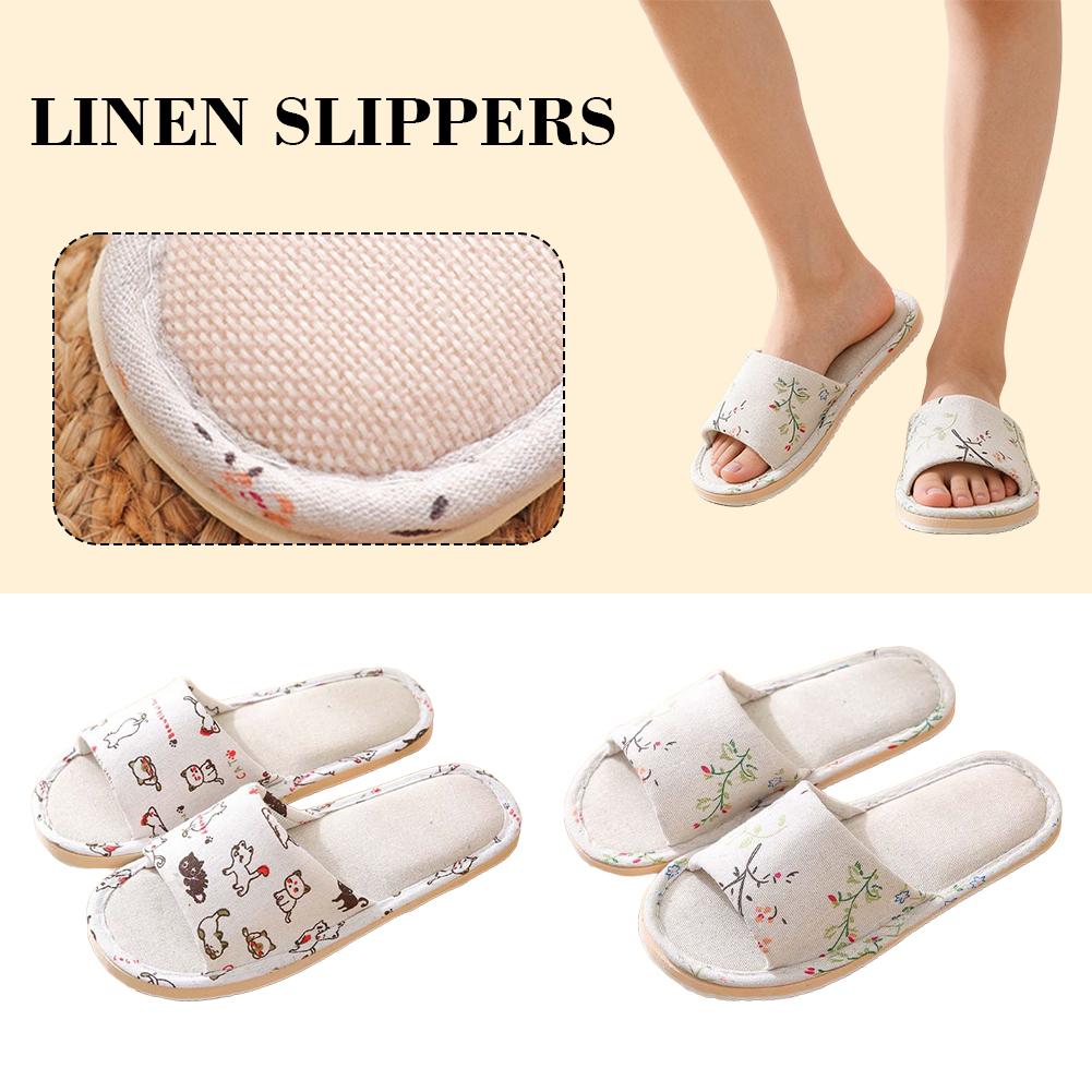 Damskie lniane kapcie domowe,  – Men'S Shoes For Summer recenzja i cena