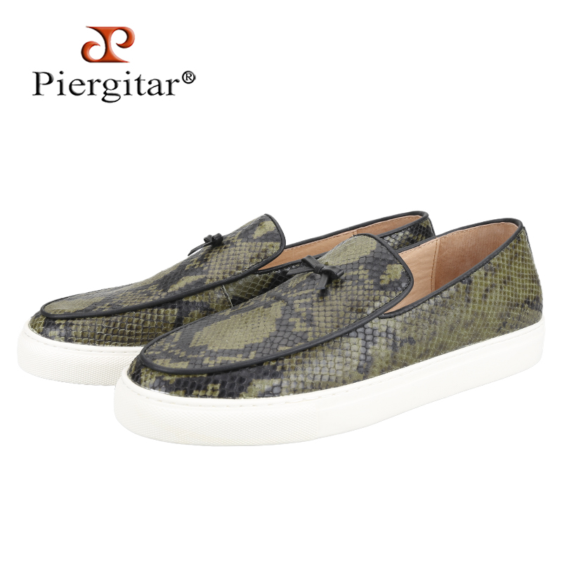 Męskie sneakersy Piergitar w k – Men'S Shoes Green And White recenzja i cena