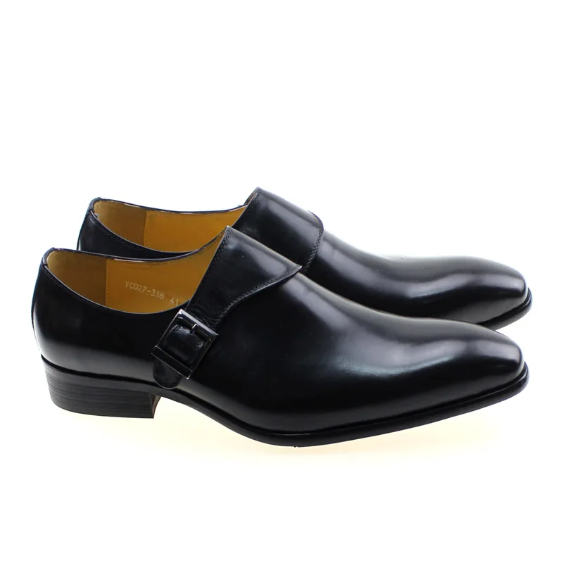 Męskie oryginalne skórzane but – Monk Strap Shoe recenzja i cena