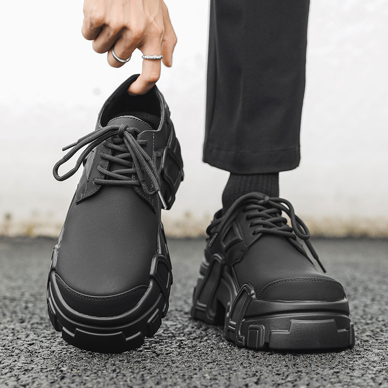 Męskie buty skórzane na platfo – Men Shoes For Office Work recenzja i cena