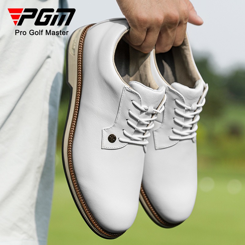 Męskie buty golfowe PGM ze skó – Men Shoes Eu To Us Size recenzja i cena