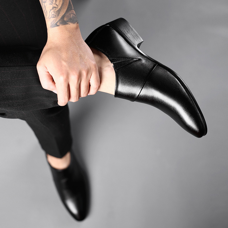 Skórzane buty Oxford dla mężcz – Men Shoes For Office Work recenzja i cena