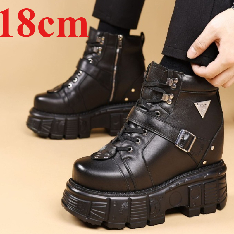 Męskie buty motocyklowe ze skó – Men Shoes Boots recenzja i cena