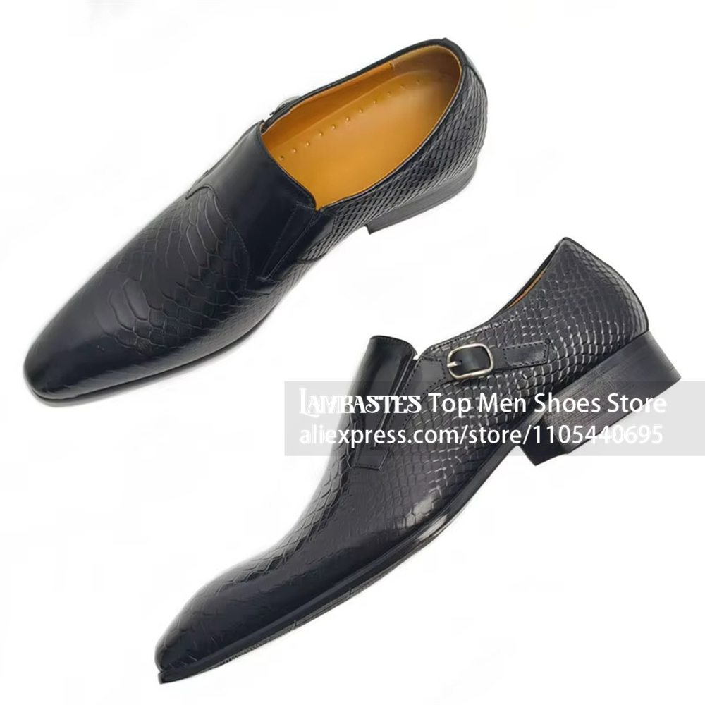 Czarne mokasyny męskie ze skór – Monk Strap Shoe recenzja i cena