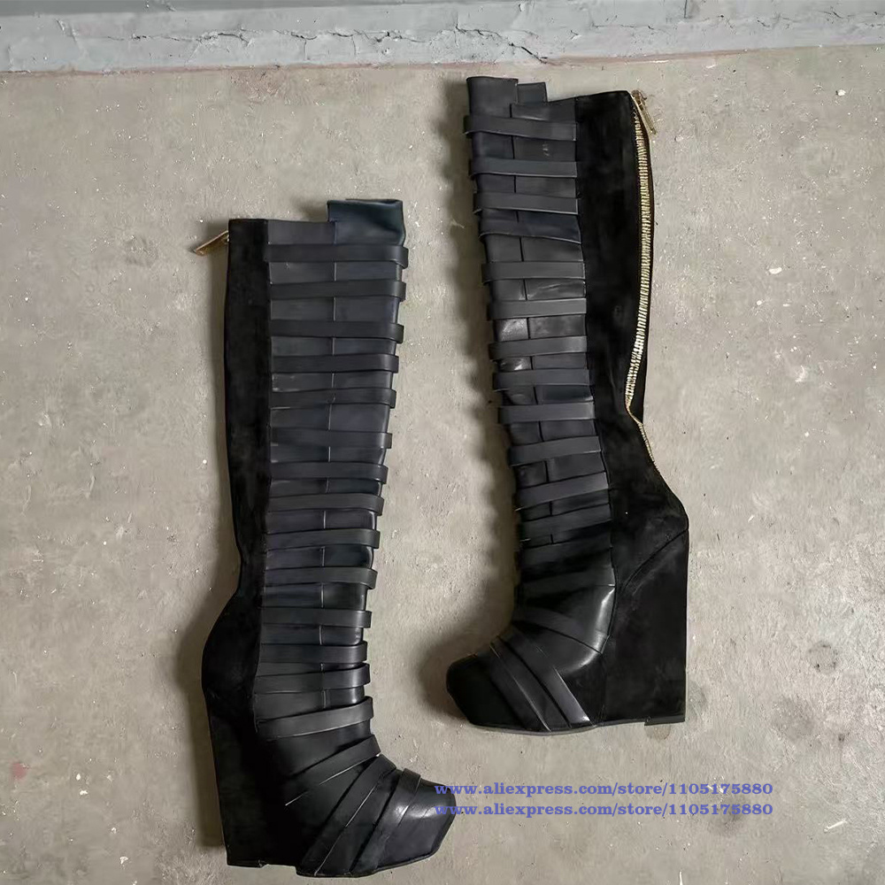 Botki na platformie z wieloma  – Men Shoes Boots recenzja i cena