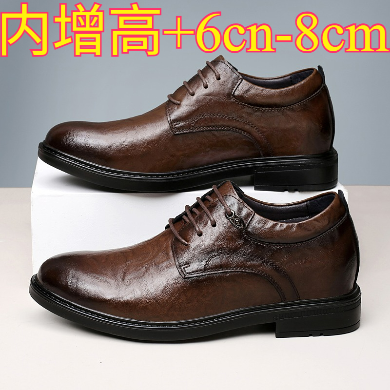 Skórzane buty casual z podwyżs – Men'S Shoes Business Casual recenzja i cena
