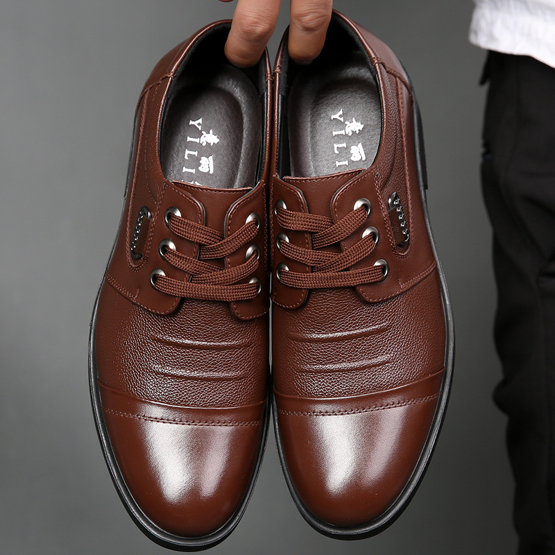 Zimowe męskie oryginalne skórz – Men Shoes For Office Work recenzja i cena